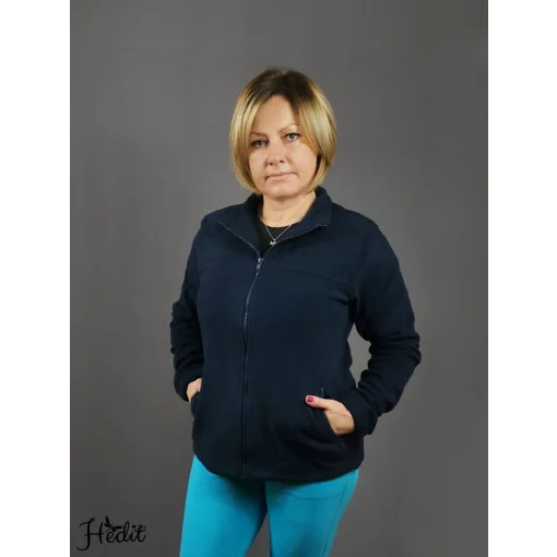 Tmavomodrý polárny sveter -  XXL