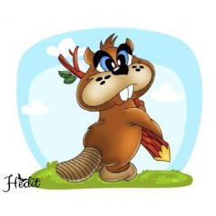 Bobor nažehľovacia nálepka