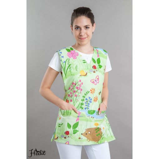 Zelená zástera, zvieratá (celý vzor)