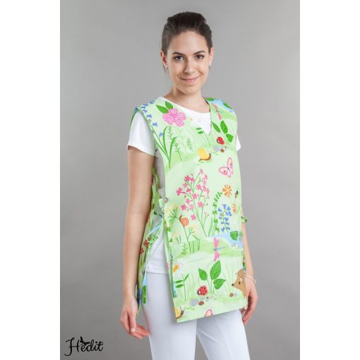 Zelená zástera, zvieratá (celý vzor)