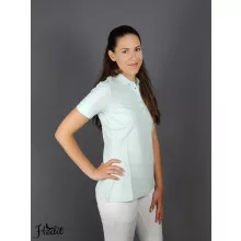 Svetlé dámske tričko s golierom -  S