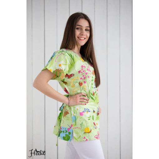 Ági tunika - Zelený, zvieratká -  XXL