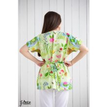 Ági tunika - Zelený, zvieratká -  S