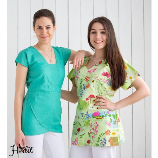 Ági tunika - Zelený, zvieratká -  3XL