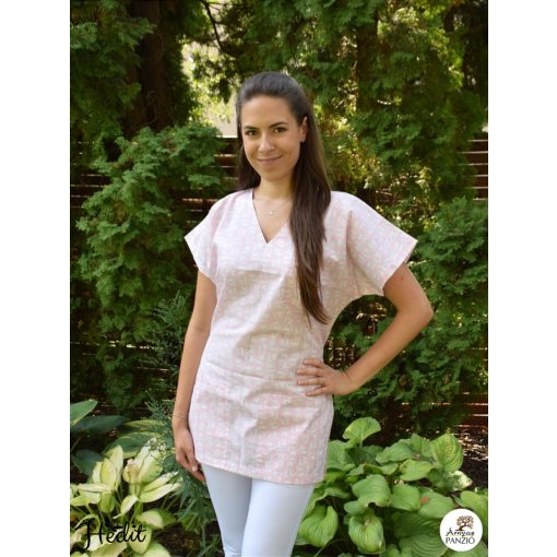 Ági tunika - Ružová, mačička