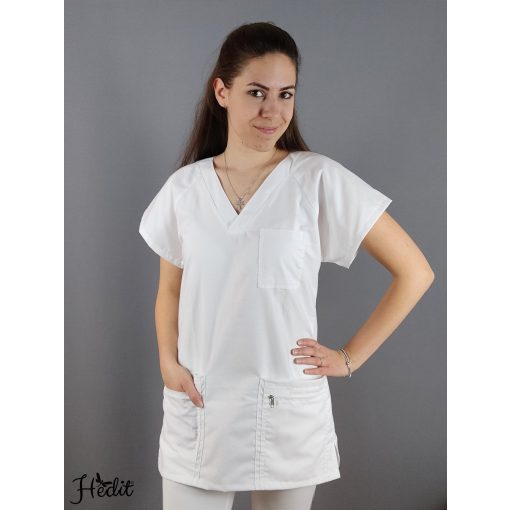 ERvIN zdravotnícky pracovný odev top - biela -  3XL
