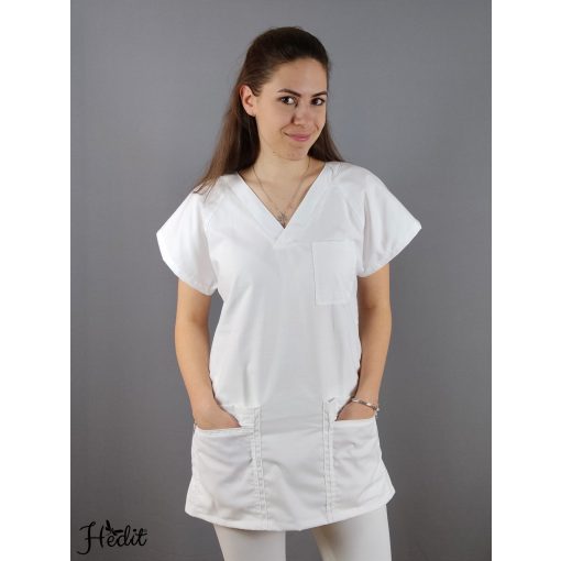 ERvIN zdravotnícky pracovný odev top - biela -  XS