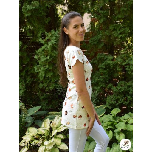 Viktória tunika - Lesné zvieratka -  XXL