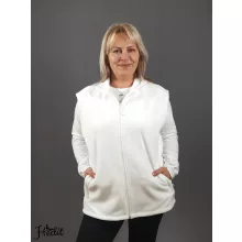 Biela polárna vesta -  XS