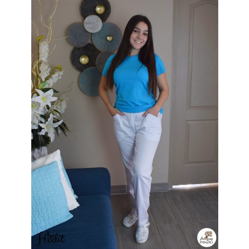 ERvIN zdravotnícke pracovné nohavice - biela -  M