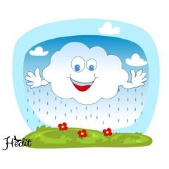 Obláčok nažehľovacia nálepka