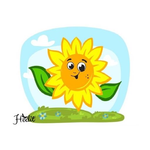 Slnečnica nažehľovacia nálepka