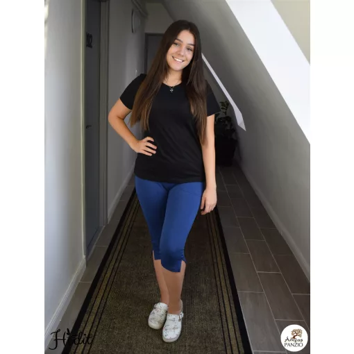 Vica 3/4 nohavice - tmavomodrá -  XL