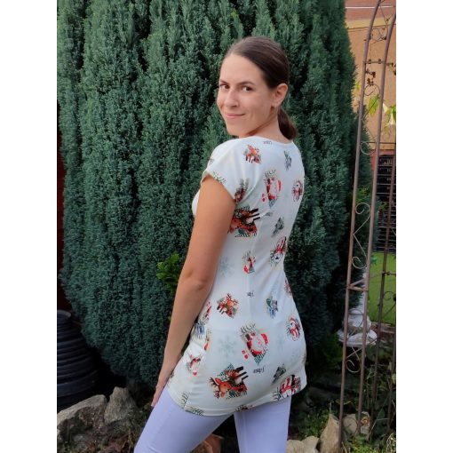 Viktória tunika - vianočný motív - L