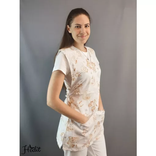 Zástera mesiac a zvieratá (celý vzor) -  S