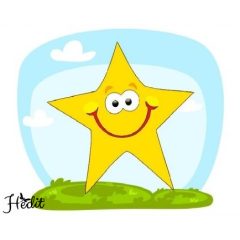 Hviezda nažehľovacia nálepka