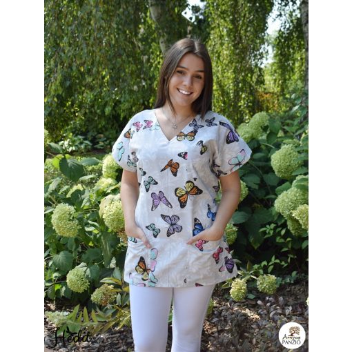 Ági tunika - farebný motýľ -  3XL