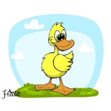 Kačička nažehľovacia nálepka