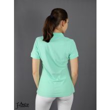 Mätové dámske tričko s golierom -  XXL