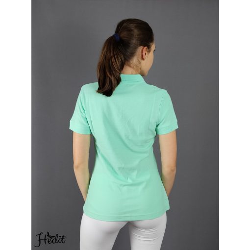 Mätové dámske tričko s golierom -  S