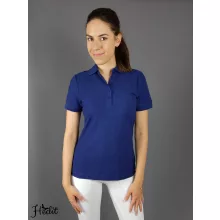 Kráľovské modré dámske tričko s golierom -  XL