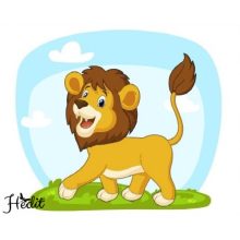 Lev nažehľovacia nálepka