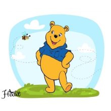 Medvedík nažehľovacia nálepka