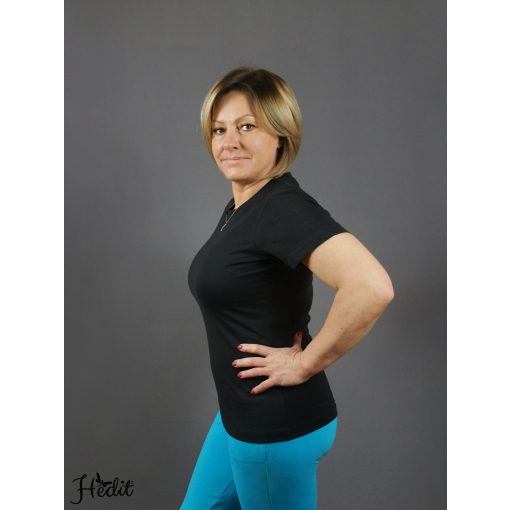 Čierne dámske tričko - Malfini -  XL