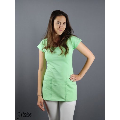 Viktória tunika - jablkovo zelená -  XL